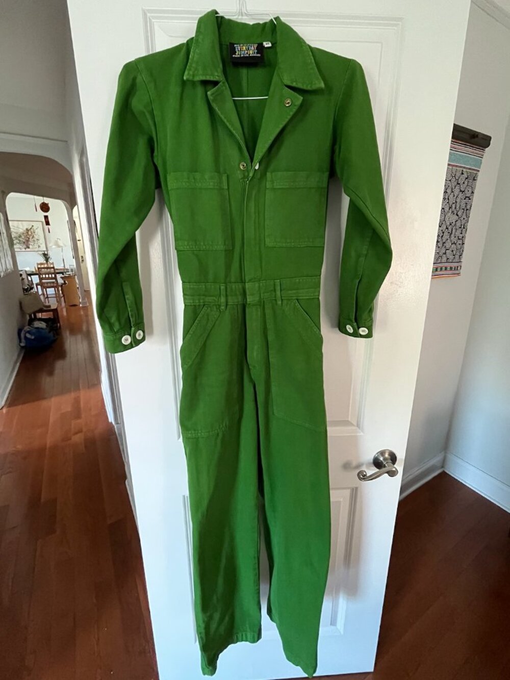 Big Bud Press Long Sleeve Jumpsuit Kelly Green XS